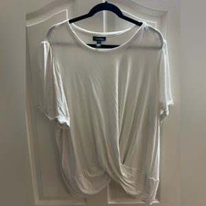 ModCloth twist front ivory top
